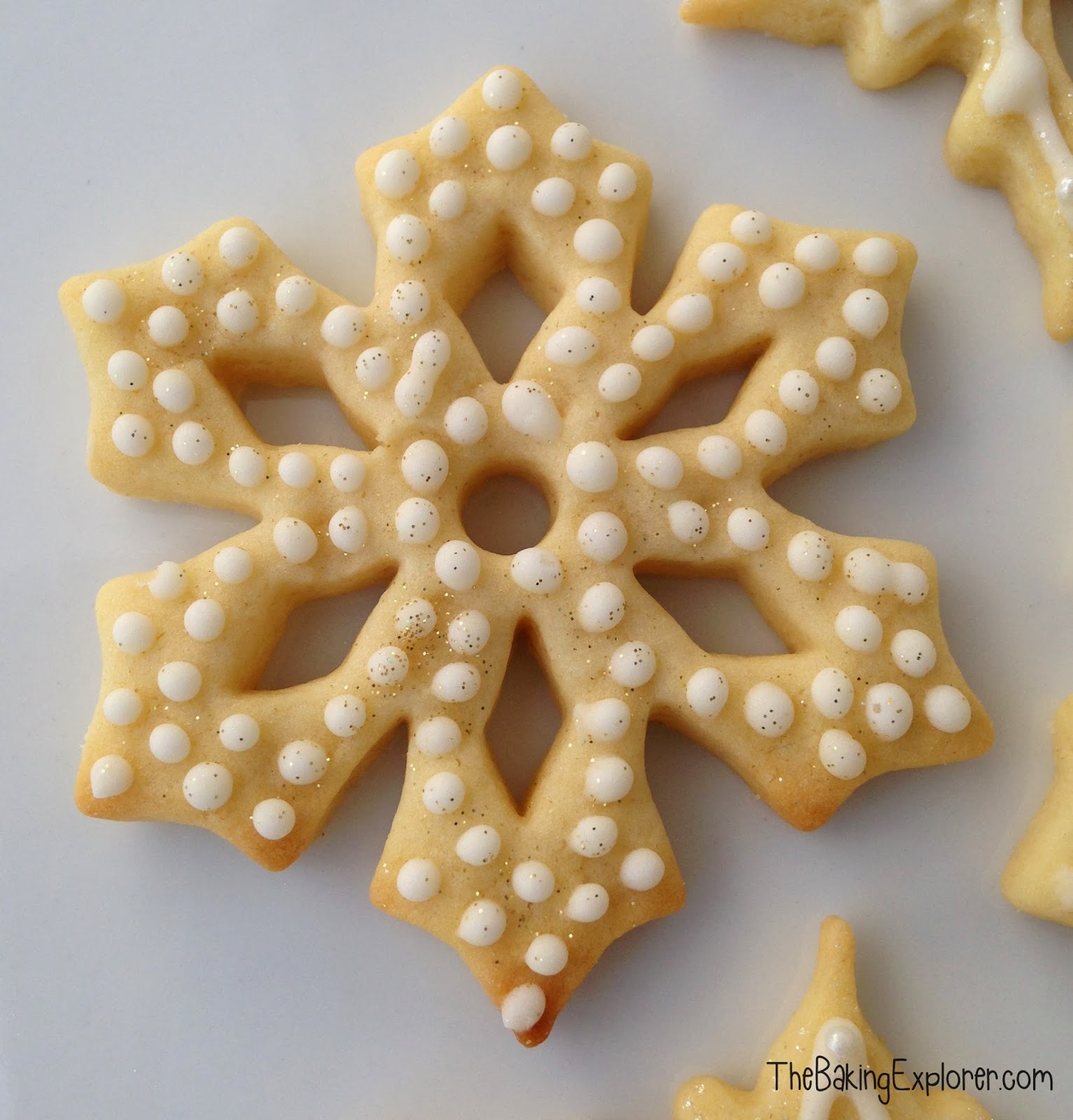 snowflake biscuits *cookie calendar 2014 – day 17* {recipe} {guest post ...